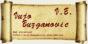 Vujo Buzganović vizit kartica